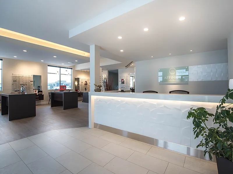 Affinity Optometry — Tenant Improvements interior design project, Vernon, BC