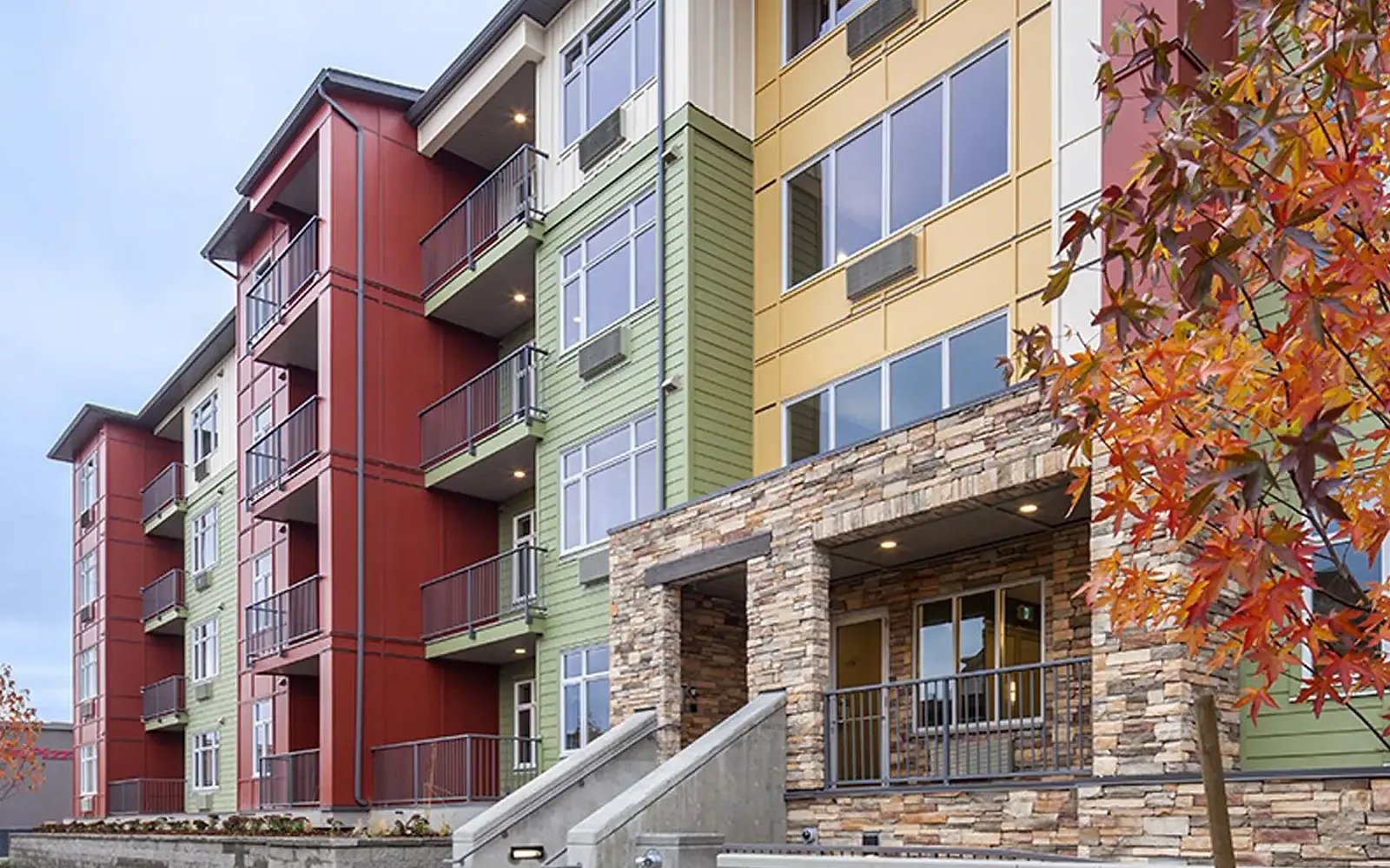 Central Green — Multifamily Residential interior design project, Kelowna, BC
